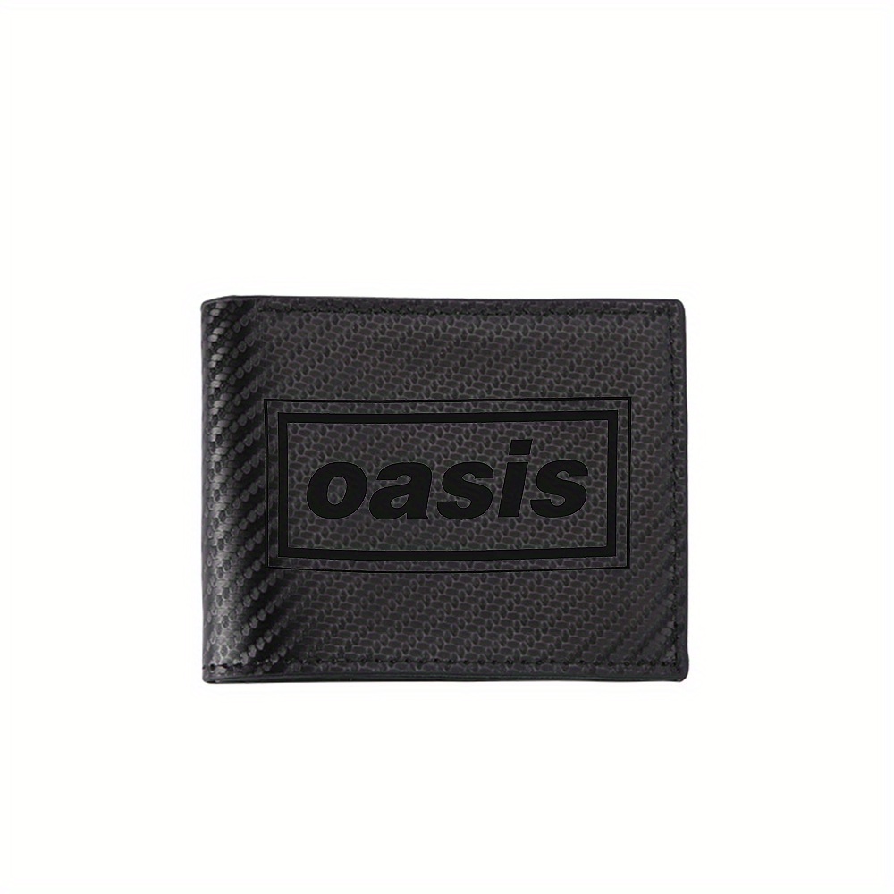 Interior Design Name Card - Oasis band naam logo rechthoek Herenportemonnees