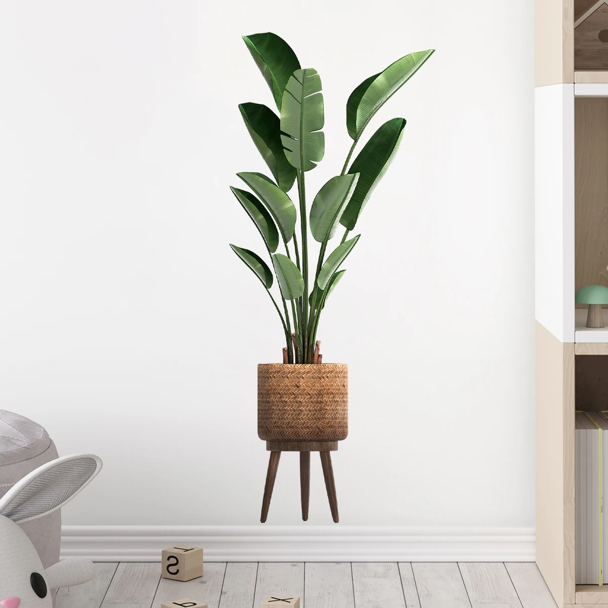 Interior Design Office - Simulatie groene plant sier ingemaakte muursticker