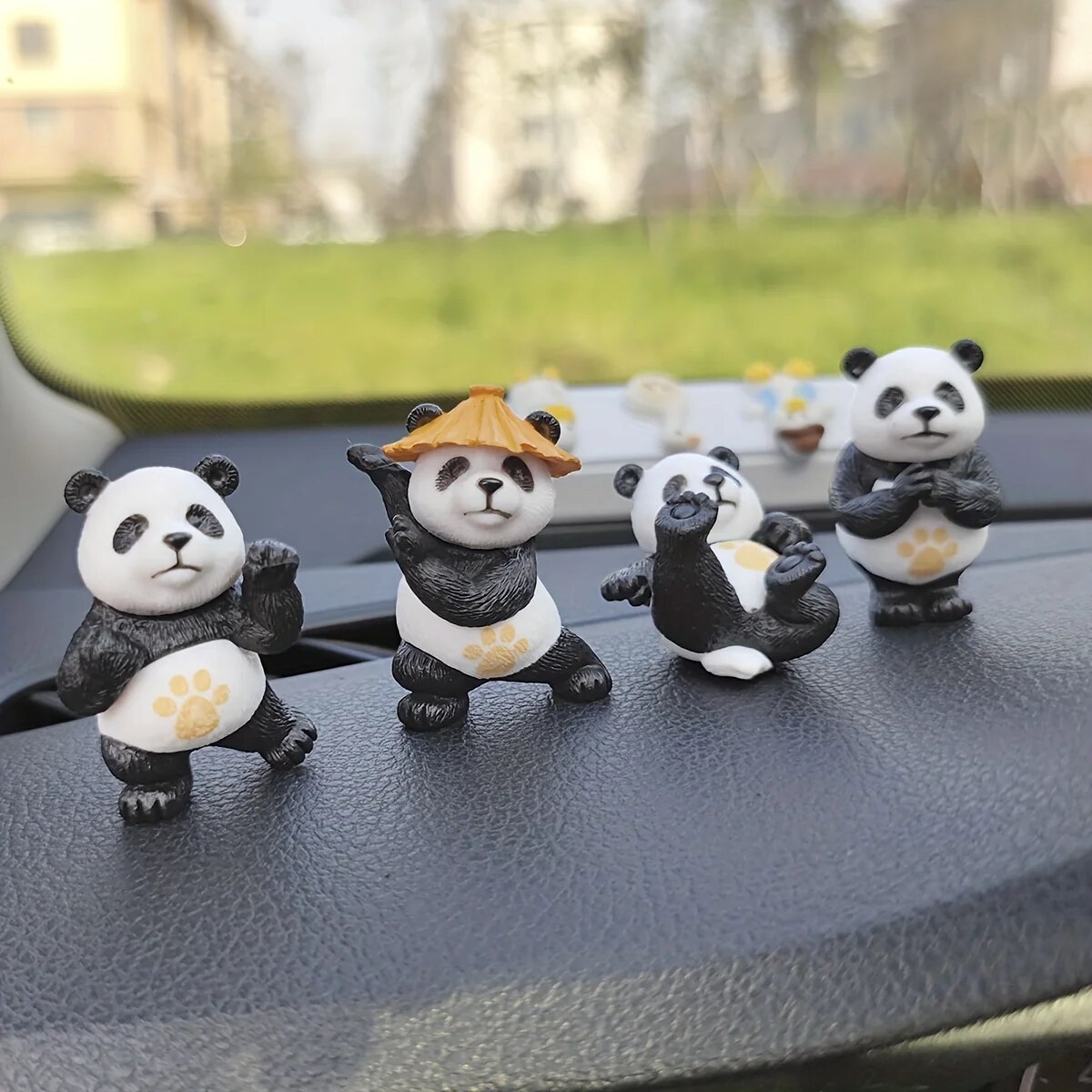 Interior Design Office - 4 stks/set Panda Design Auto-ornamenten Auto
