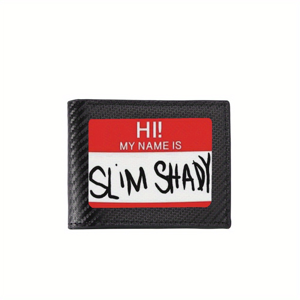 Interior Design Name Card - Rode tag Hallo naam Slim Shady