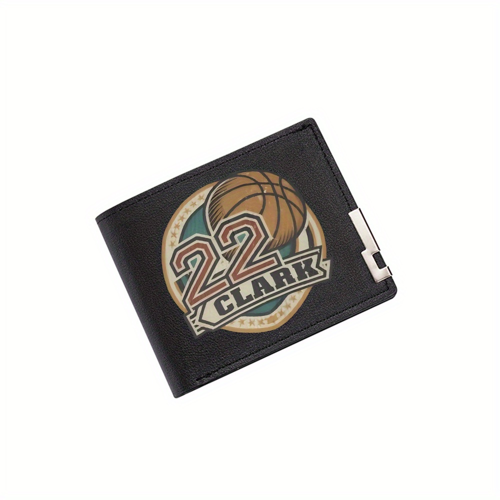 Interior Design Name Card - Basketbalnummer spelersnaam sportembleem Herenportemonnee Bedrukken Ontwerp