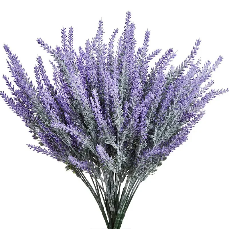 Interior Design Office - 1-bundel paarse kunstmatige lavendelbloemen boeket kunstplant