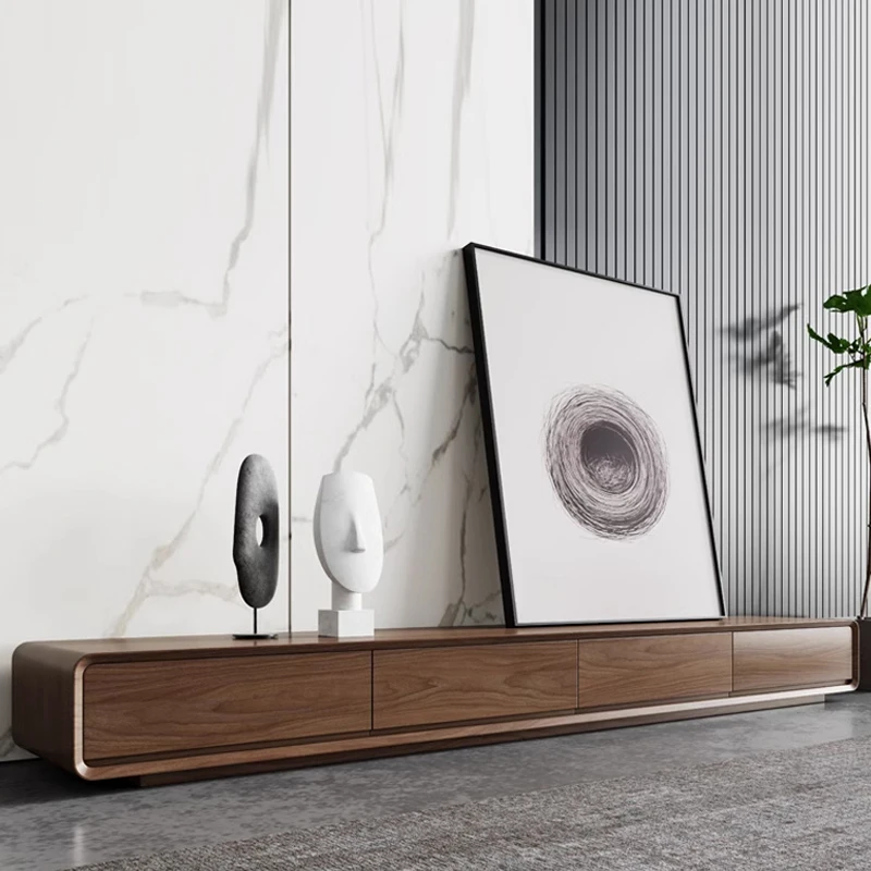Houten lange tv-tafel Modern d - Interior Design Tv Room recensie en prijs