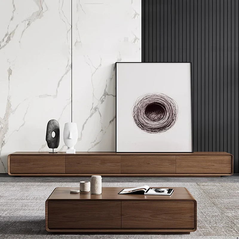 Houten lange tv-tafel Modern d - Interior Design Tv Room recensie en prijs