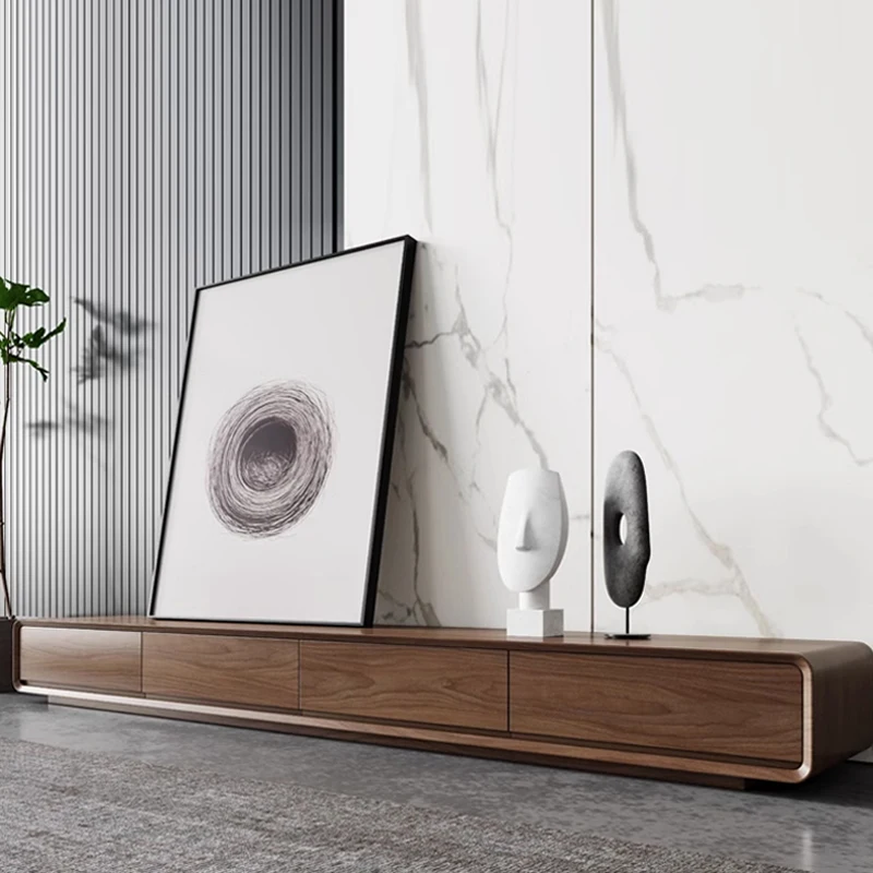 Houten lange tv-tafel Modern d - Interior Design Tv Room recensie en prijs