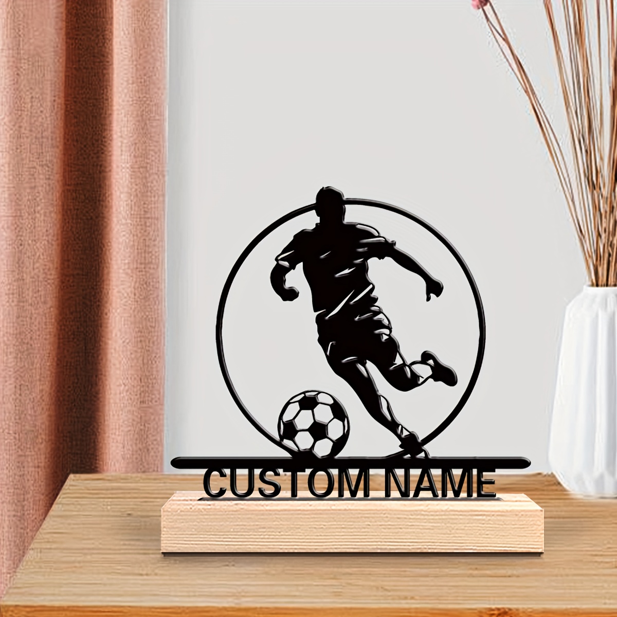 Aangepaste voetbalspeler metal - Interior Design Office recensie en prijs