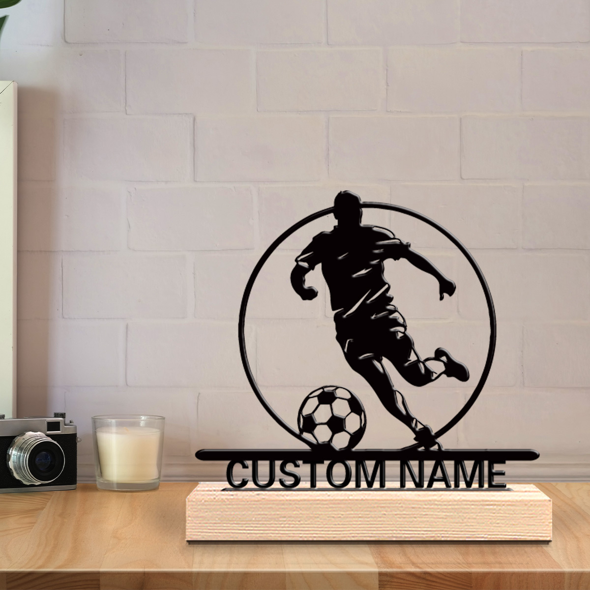 Aangepaste voetbalspeler metal - Interior Design Office recensie en prijs