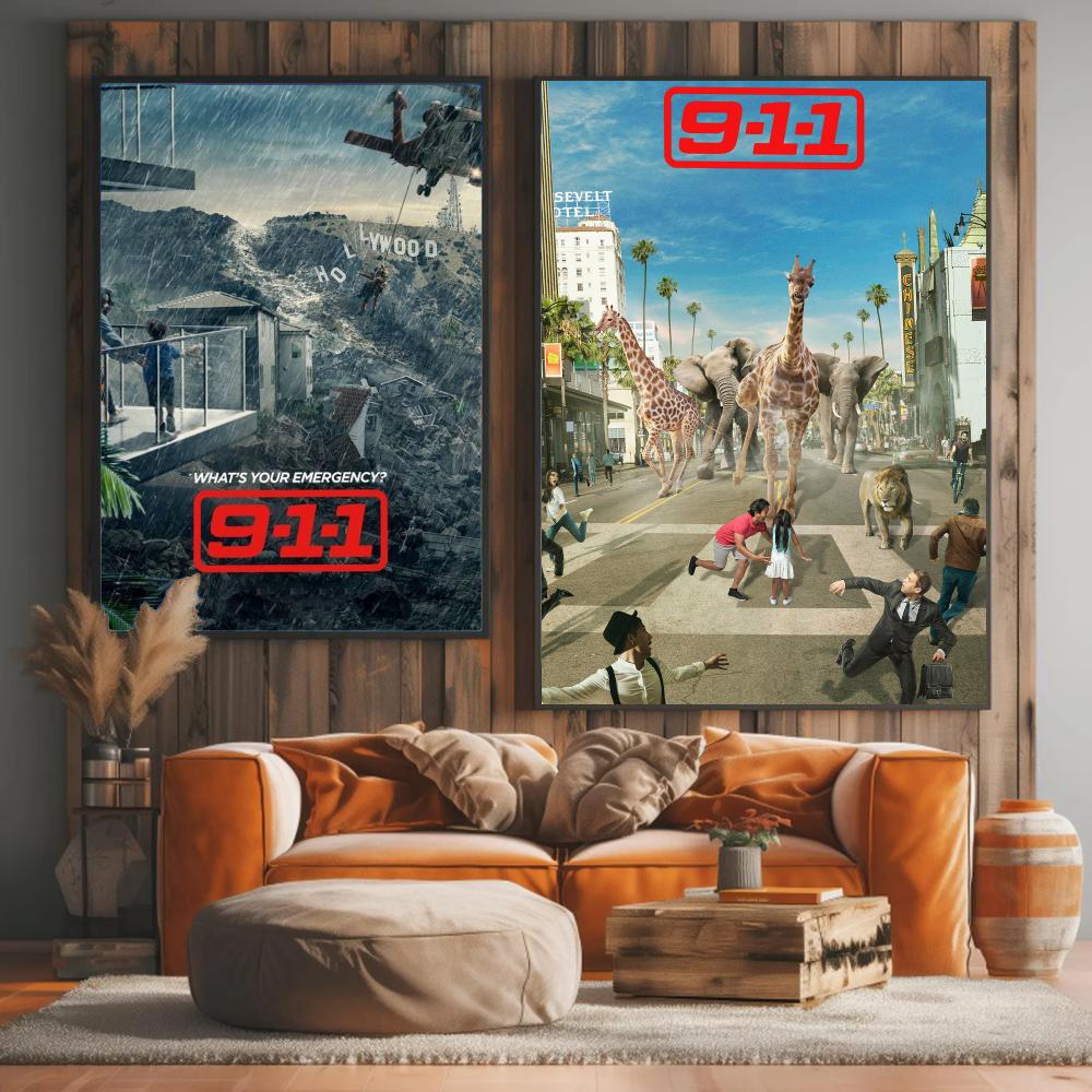 tv-serie 9-9-1-1-1 Schilderkun - Interior Design Tv Room recensie en prijs